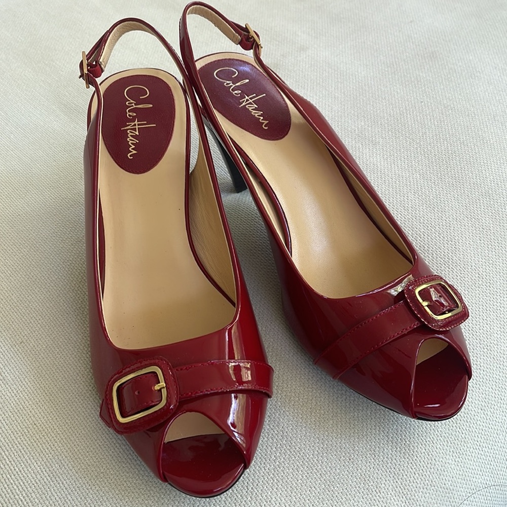 Like new red Cole Haan shoes